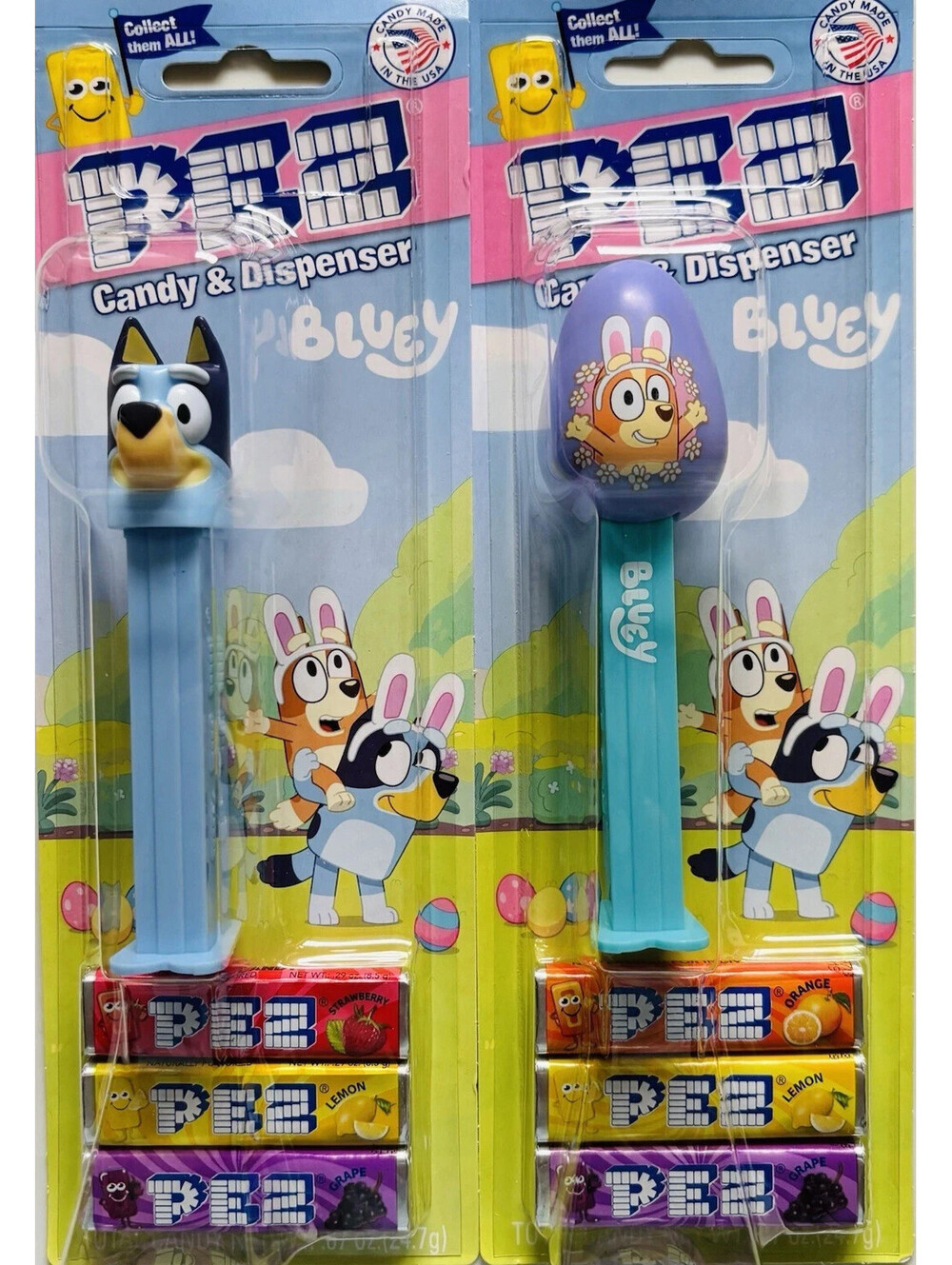 Pez Bluey & Bingo Easter Themed New on Card 2026 Best Buy 12/03/30